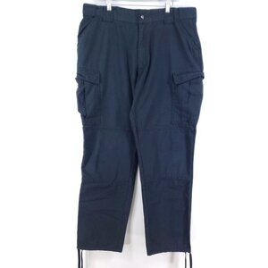 5.11 Tactical Series Cargo Pants Mens Size 2X Black Adjustable Drawstring Hem